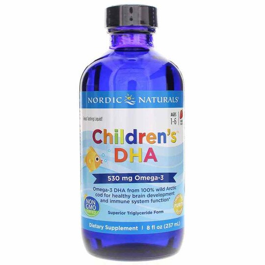 Children's DHA Strawberry Liquid, NRN